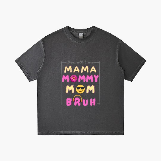 Cool Ma Ma Mama Mommy Mom Bruh Funny Mother's Day Gradient T Shirts