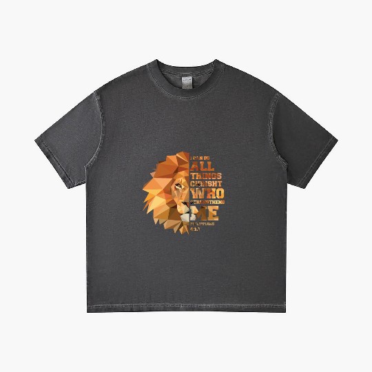 Philippians 4 13 Christian Bible Verse Lion Head Gradient T Shirts