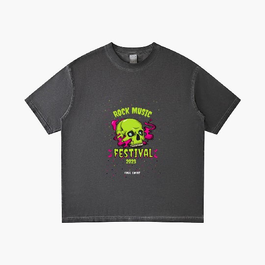 Skull Givin' Raspberry Dk , Rock music Gradient T Shirts
