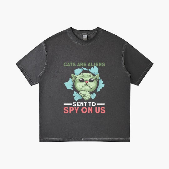 Cats Are Aliens Sent To Spy On Us Alien Cat Kitten Gradient T Shirts