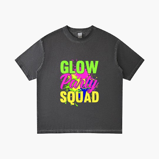 Glow Party Squad Neon Lights Party Lover Gradient T Shirts