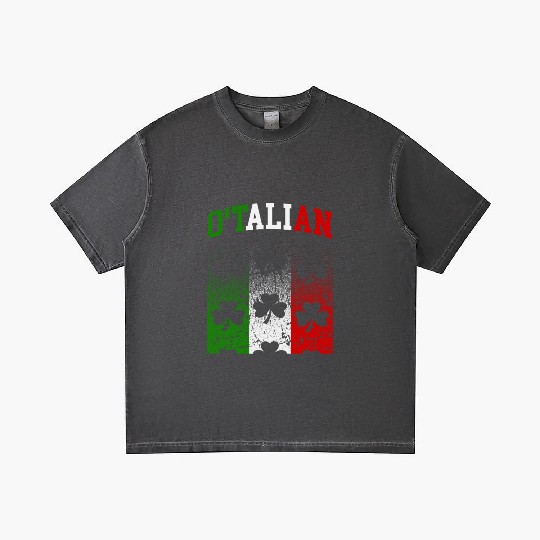 O'talian St. Patrick Italian Pride Italy Flag Gradient T Shirts