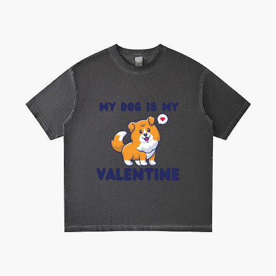 my dog is my valentine for dog lover Gradient T Shirts