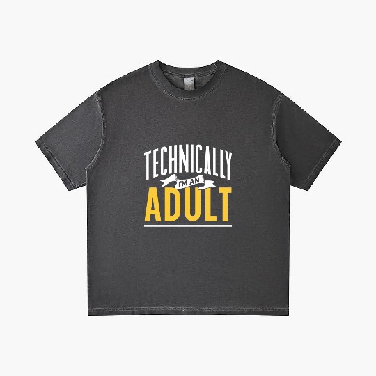 Technically I'm An Adult Adulting Birthday Gradient T Shirts