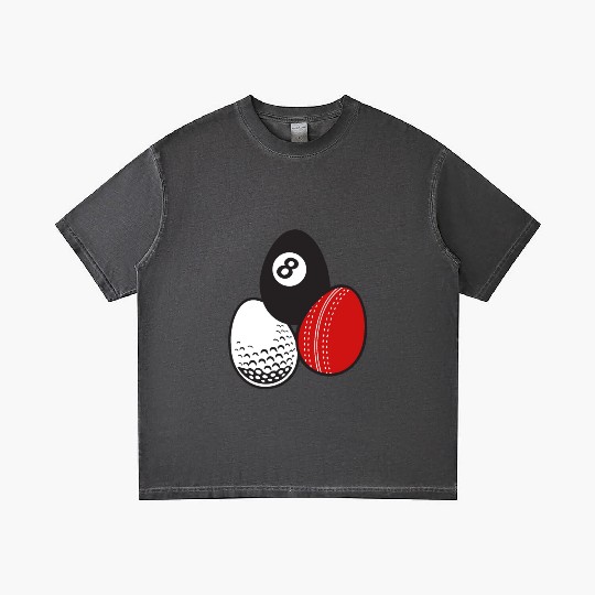 Cue Sports Billiards Cricket Golf Easter Egg Balls Gradient T Shirts