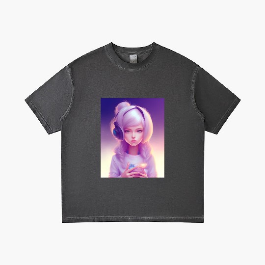 1# young girl gamer. Gradient T Shirts
