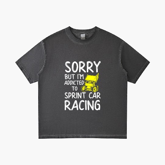 Sprint Car Racing, sprint car, dirt track racers Gradient T Shirts