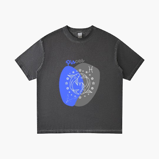 Underwater Dreams: A Minimalist Pisces Design Gradient T Shirts