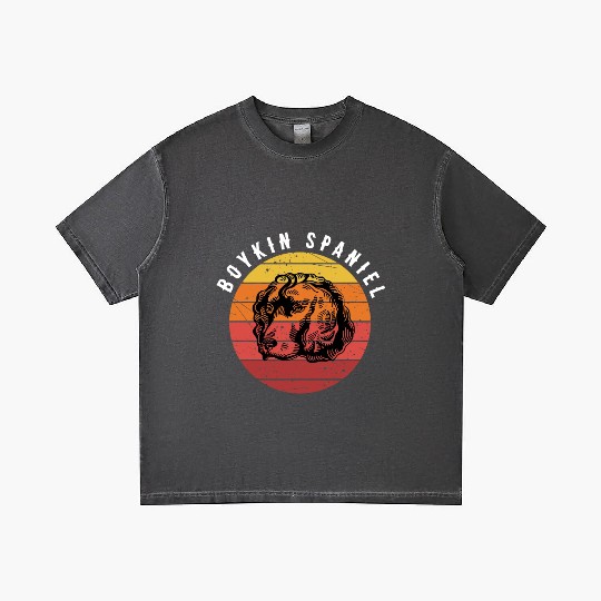 Boykin Spaniel Retro Sunset Gradient T Shirts