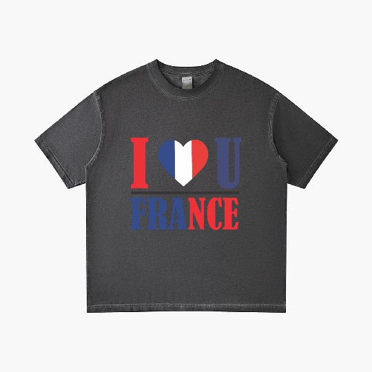 ILOVE FRANCE Gradient T Shirts