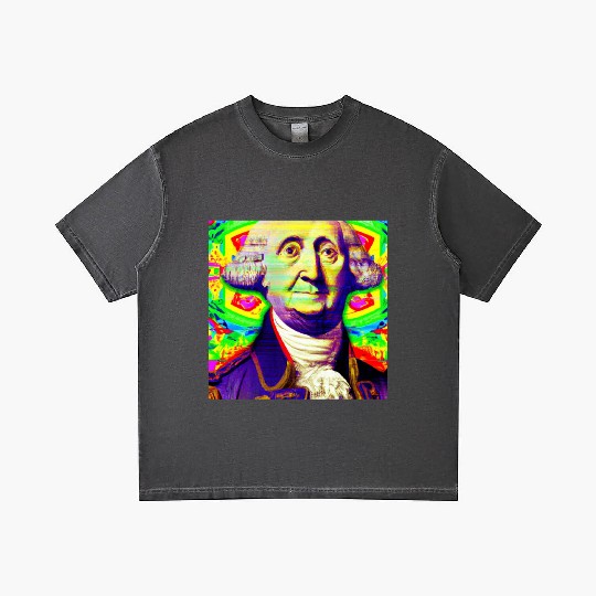 Trippy George Washington Gradient T Shirts