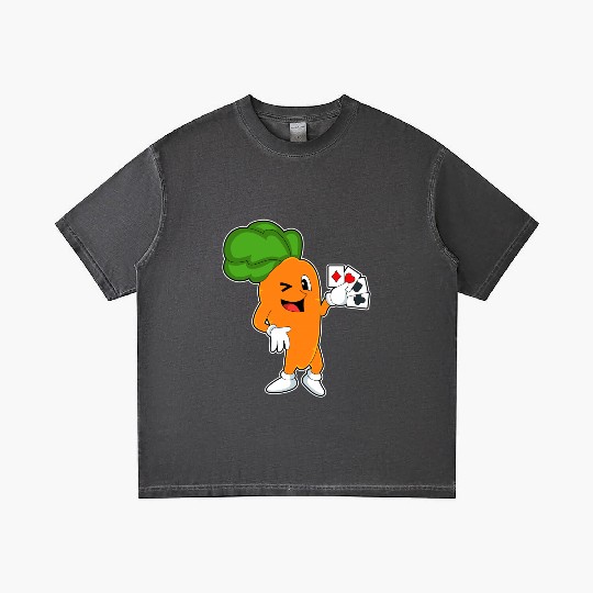 Carrot At Poker With Poker Cards Gradient T Shirts