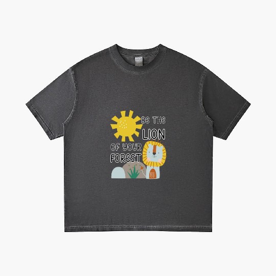 Be the lion in your forest cute lion with sun Gradient T Shirts
