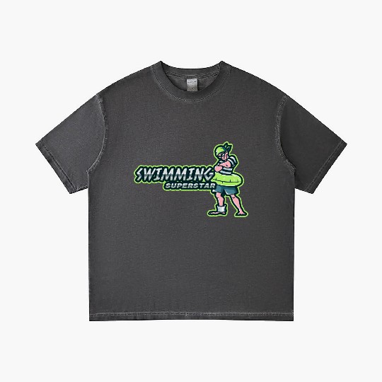 Swimming Superstar | Boy With Swim Ring Gradient T Shirts