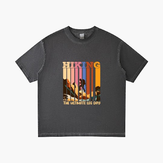 Hiking the ultimate Leg Day Mountain lover Gradient T Shirts