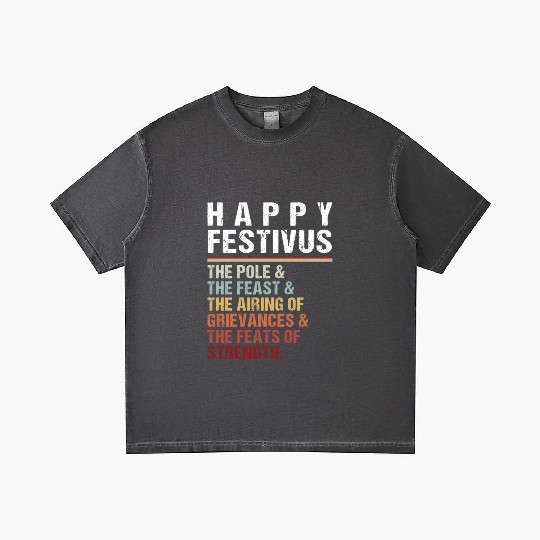 Happy Festivus Christmas Holiday Retro Vintage Gradient T Shirts