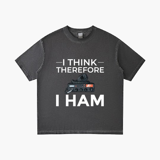 Think Therefore Ham Radio nostalgia Gradient T Shirts