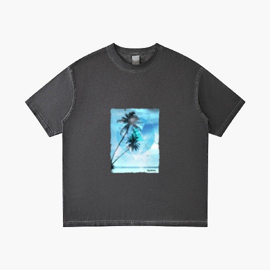 Artistic Dubai United Arab Emirates Palm Tree Gradient T Shirts