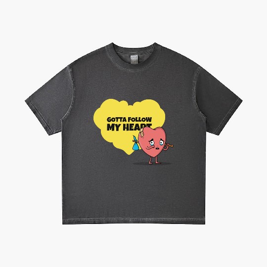 Gotta Follow My Heart Anti Valentine Heart Gradient T Shirts