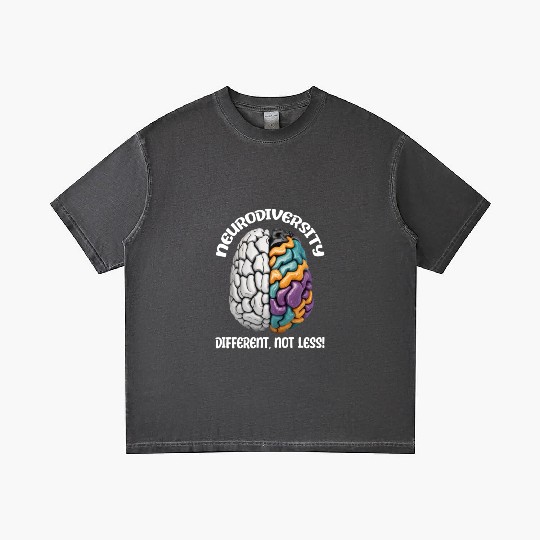 "Different, Not Less" Neurodiversity Gradient T Shirts