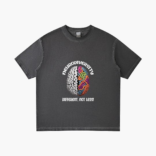 "Different, Not Less" Neurodiversity Gradient T Shirts