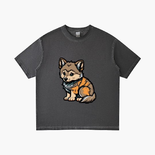 Cute wolf forest dog wild animal pack kid baby Gradient T Shirts