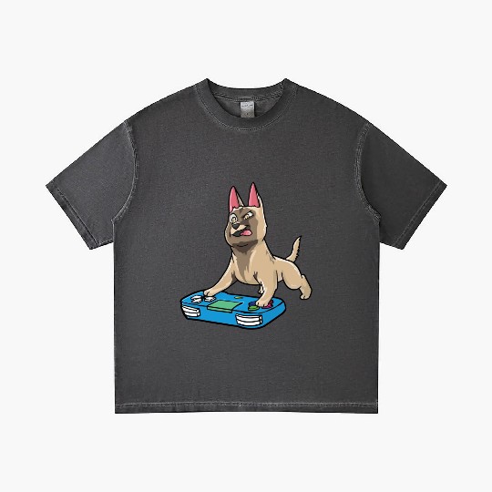 Belgian Malinois Gaming Kawaii Gamer Dog Lover Gradient T Shirts