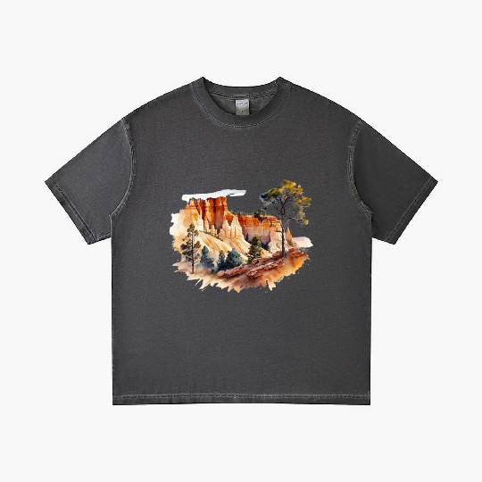 Bryce Canyon Watercolor Wonderland Gradient T Shirts