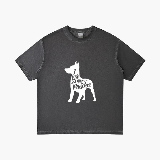 I Love My Pinscher Miniature Pinscher Min Pin Gradient T Shirts