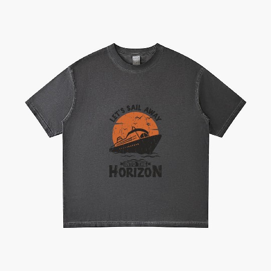 Let's sail away into the horizon - Cruise Gradient T Shirts