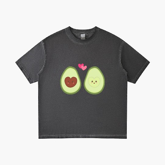 Cute Avocado In Love Gradient T Shirts