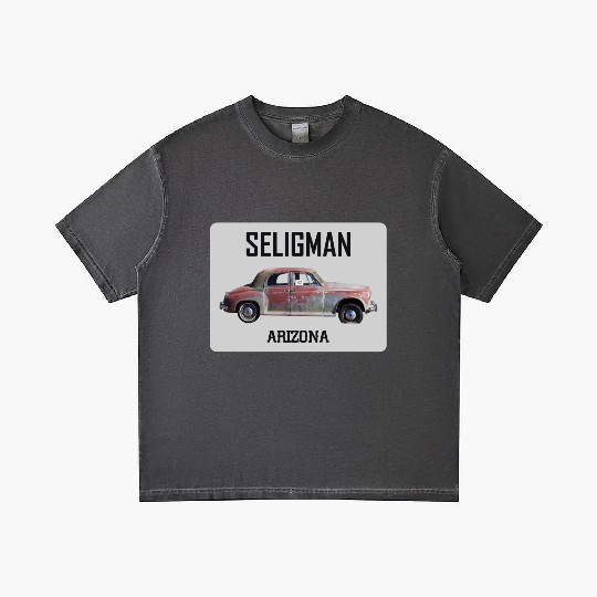 Old car city of Seligman in Arizonna, US Route 66 Gradient T Shirts