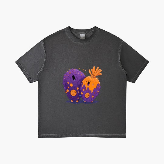 crazy carrot Gradient T Shirts
