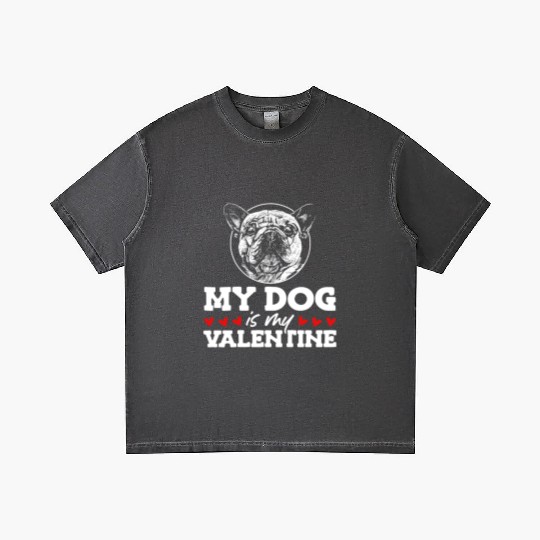 My Dog Is My Valentine Date Cute Doggy Gradient T Shirts