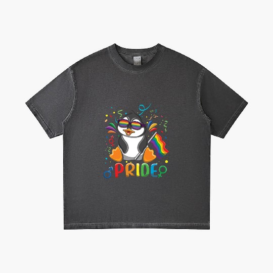 Love Penguin Gay LGBTQ Rainbow LGBT Pride Month Gradient T Shirts