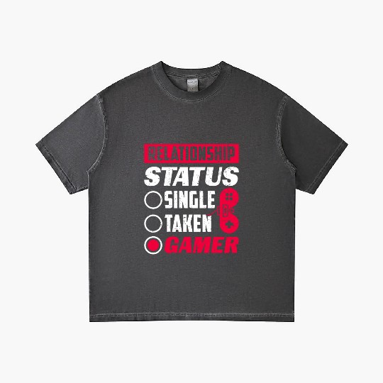Relationship Status Gamer Lover Gaming Video Game Gradient T Shirts