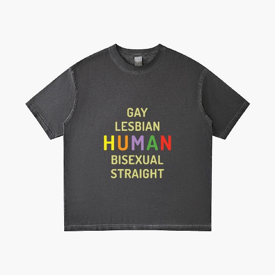 Humanity Human LGBTQ Rainbow LGBT Pride Month Gradient T Shirts