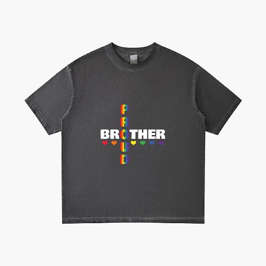 Proud Brother Gay LGBTQ Rainbow LGBT Pride Month Gradient T Shirts