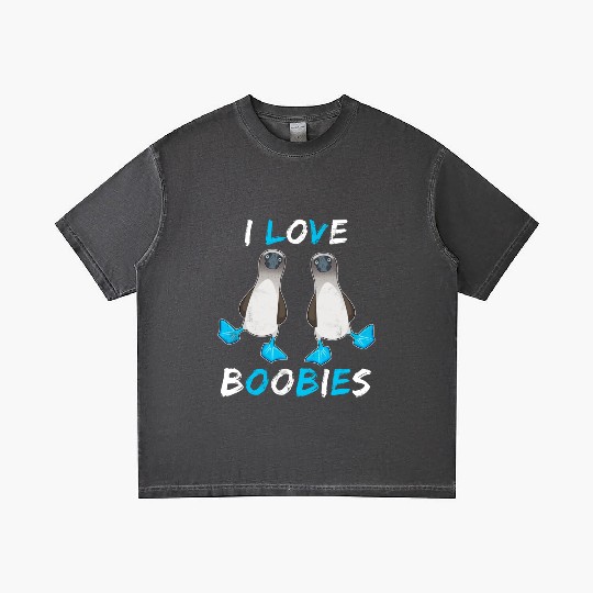 I Love Boobies Funny Booby Bird Gradient T Shirts