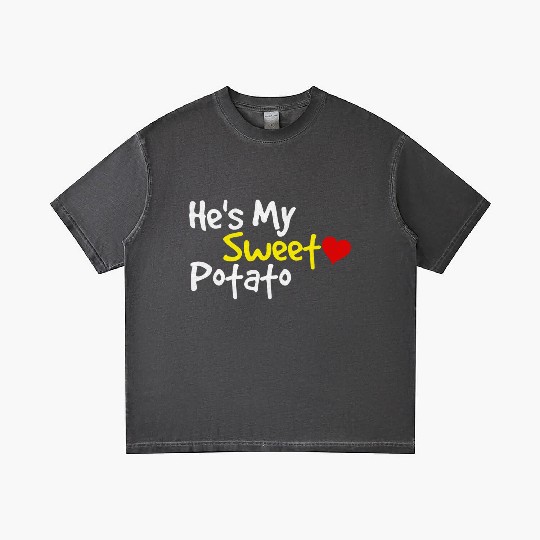 He s My Sweet Potato Funny Thanksgiving Couples Gradient T Shirts
