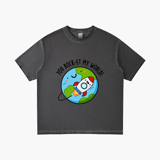 You Rock Et My World Cute Rocket Gradient T Shirts