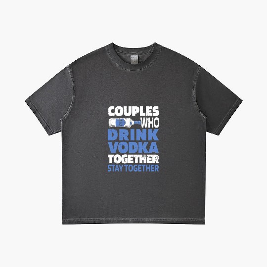 Vodka Couple Gradient T Shirts