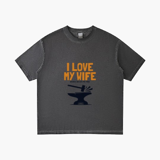 I love my Wife Blacksmith Anvil Hobby Legend Gradient T Shirts
