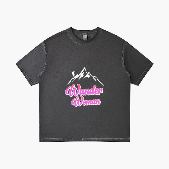 Wanderwoman Hiker Mountaineer Wanderlust Gradient T Shirts