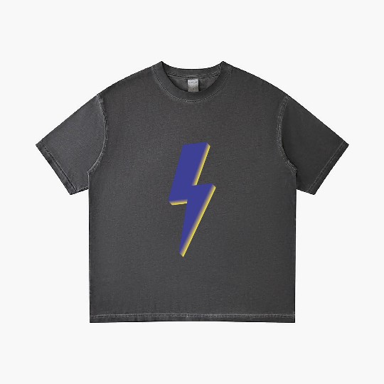 Lightning Bolt Blue 3D Gradient T Shirts