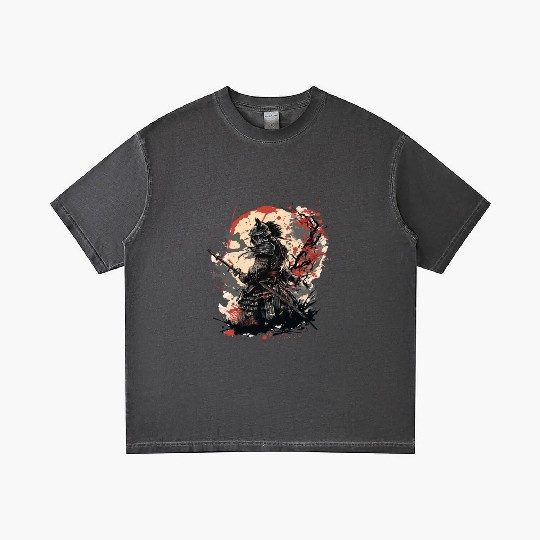 Samurai Warrior with Katana Gradient T Shirts