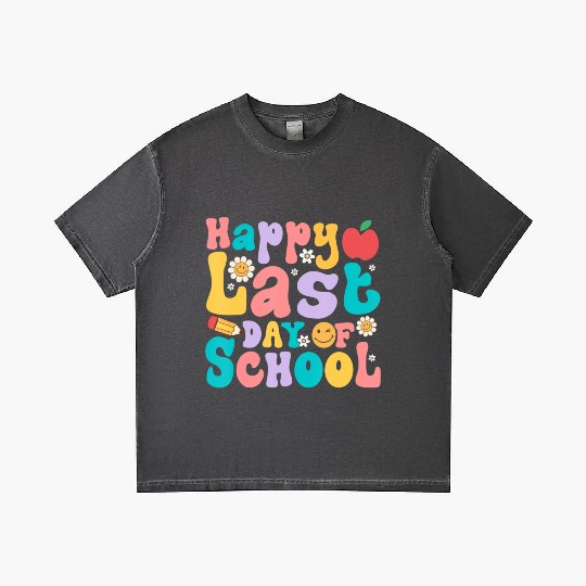 Happy Last Day Of School Teacher student Gradient T Shirts
