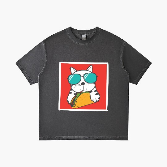 Cool Cat Taco Lover Gradient T Shirts