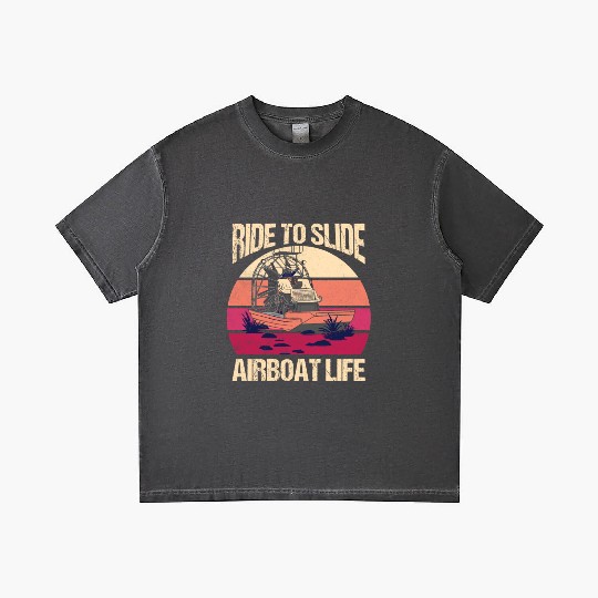 Ride To Slide Airboat Life Propeller Swamp Hydropl Gradient T Shirts