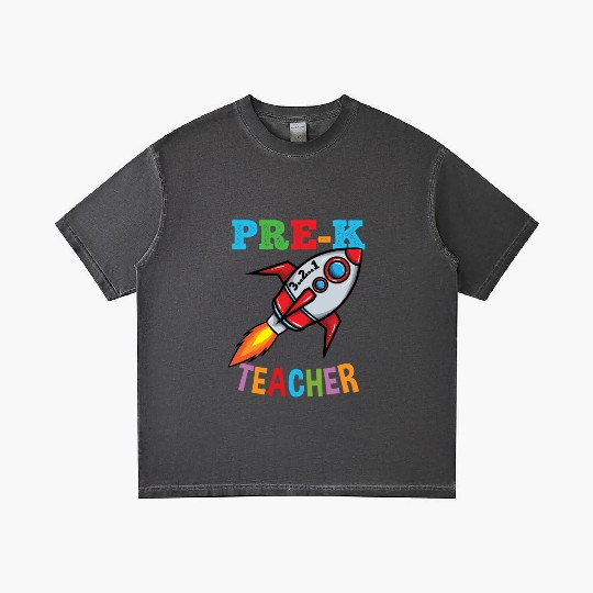 Space Pre K Teacher Preschool Back To School Gradient T Shirts
